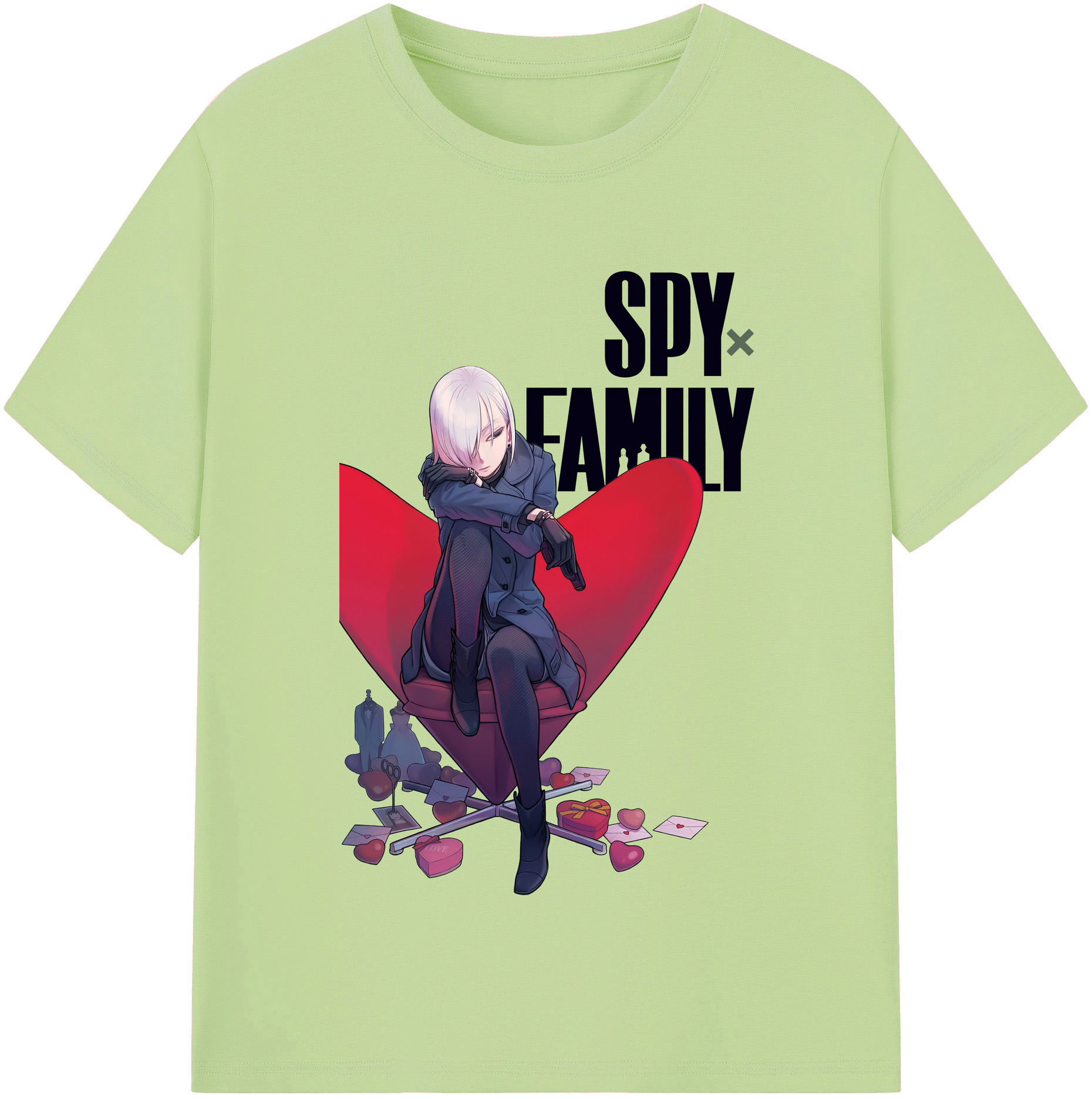 （画像用） SPY×FAMILY间谍家家酒 綿100％半袖Tシャツ（フロントプリント）